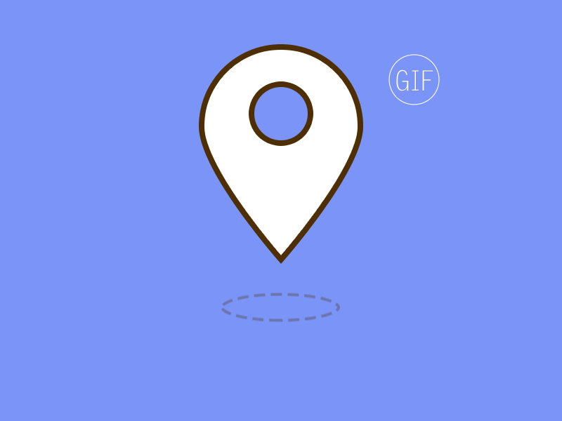 景点定位 ui；gif