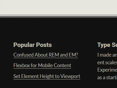v5: Footer blog footer