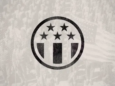 Veteran's Affairs Badge america armed forces badge flag holiday honor soldier stars stripes usa veteran vintage