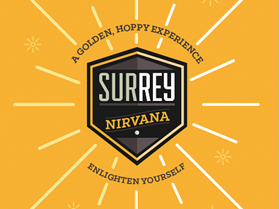 Surrey Nirvana ale beer burst craft hop hoppy nirvana sun surrey