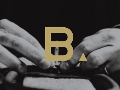 Barte Dribbble black and white branding gold hands icon overlay retail