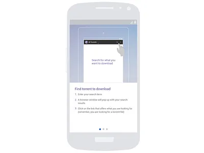BitTorrent App Onboarding application icons mobile ui