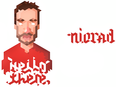 Trixel Self-Portrait Pt. 2 hexels portrait triangles trixel type typo