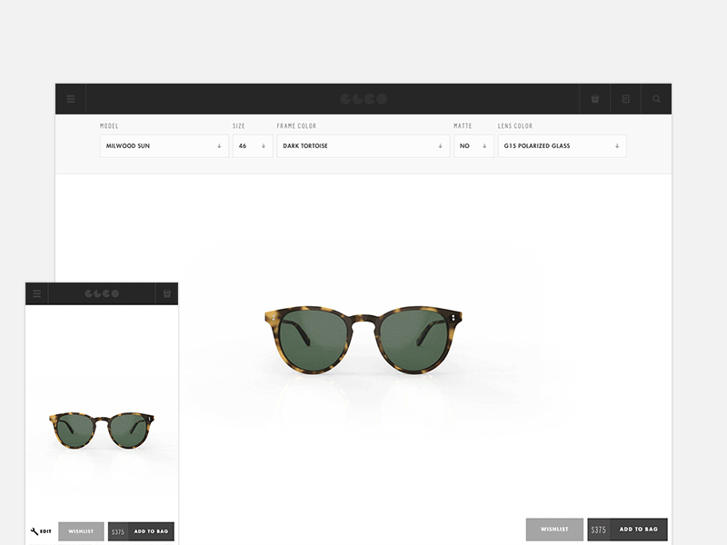 The Modshop 3d ecommerce responsive shop ux web