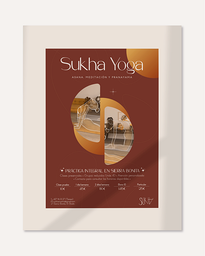 Poster Design for Sukha Yoga editorial design graphic design poster design