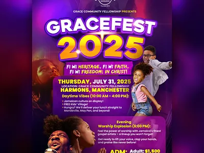 GCF GraceFest Flyer Design.