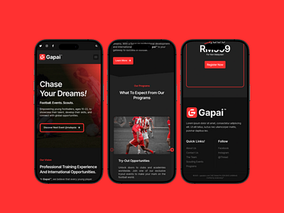 Website Design : Gapai™ apps branding design logo sport ui ux web web design