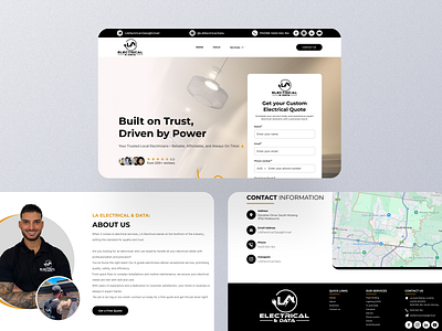 Electrical Website Design 3d animation branding graphic design logo motion graphics ui
