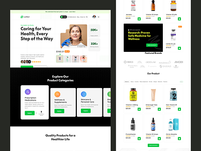 Health & Wellness E-Commerce Website Design design e commerce e commerce website health healthcare website healthcare website design ui