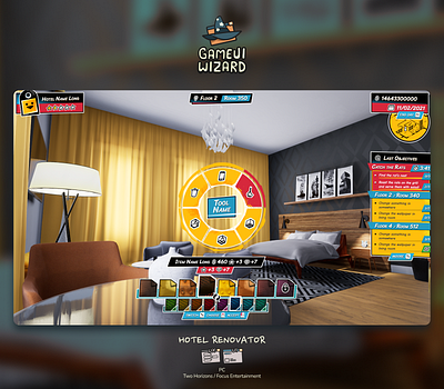 Hotel Renovator game gamedev ui ux