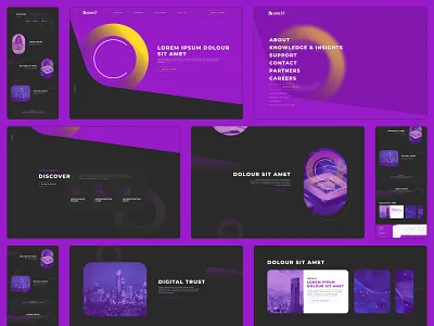 one37 Website Concept Design dark dark design dark theme digital security landing page mobile mobile website purple concept purple theme responsive responsive website startup ui user experience user interface ux ux ui ux ui design website website design