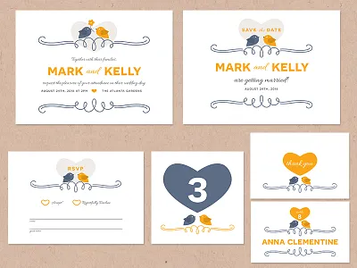 Lovebirds Wedding Pack how to illustrator invitation invite love lovebirds pack stationery tutorial wedding
