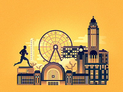 Helsinki Spin Off architecture big buildings helsinki illustrator kallio photoshop salinero wheel