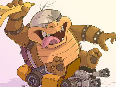 Morton Koopa Jr. illustration koopa koopalings mario mario kart morton nintendo