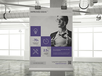 Minimal Multipurpose Flyers / Posters advertisement business clean flyer iconminimal icons indesign magazine poster print template vectors