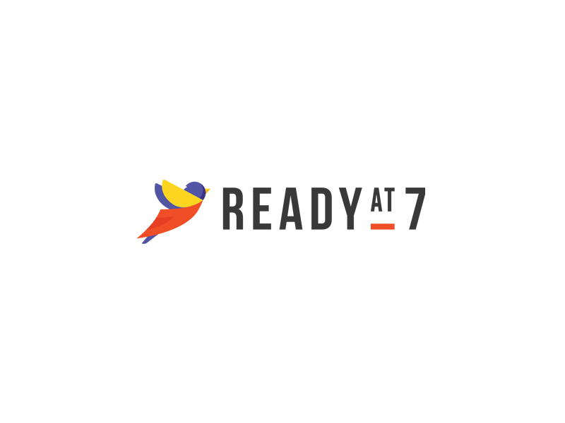 Ready? bird colorful flat logos ready simple stroke variations