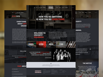 CrossFit Website WIP black crossfit dark gym web web design web site webdesign website wordpress