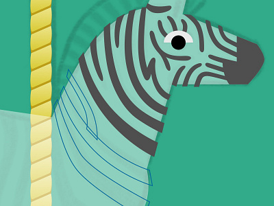 Crafting Zebra Stripes carousel illustration sketch app stripes vector wip zebra