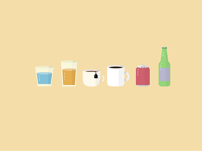 Beverages beverages bottle coffee cup drinks glass illustration tea