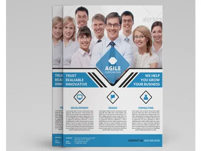 Corporate Flyer Template Vol 25 a4 ad advertising branding business business flyer colors corporate flyer flyer graphic river template