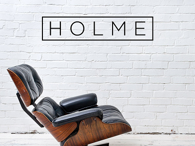 Holme branding brick furniture wall