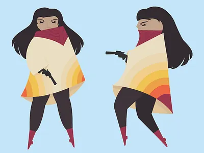 La Serpiente andean cowboys desert gaucho guns solemn space sun west