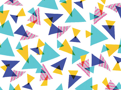 Triangle Dance Party! (my latest experiment in patternmaking) collage design fabrics graphic design home goods patternmaking patterns textiles