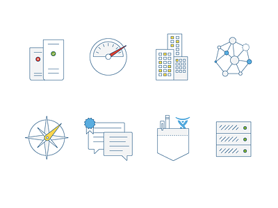 Atlassian Enterprise Feature Icons data enterprise icon illustration scale server