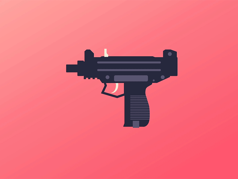 Spray + Pray animation bullets flat gif gun hotline miami uzi weapon