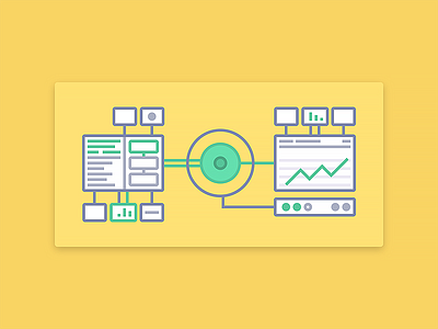 Modular Architecture Scheme chart clean denis nistratov flat minimalistic scheme ux