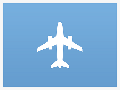 Airplane icon illustration