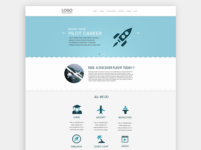 Website Landing Page homepage illustration landing page pilot simple sleak uiux webdesign wordpress