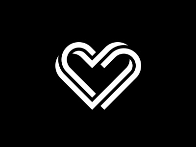 Heart Logo heart icon line logo logo design shape symbol vector