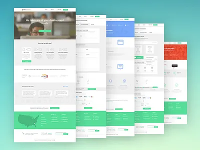cod flat home page landing landingpage minimal page website