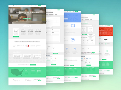 cod flat home page landing landingpage minimal page website