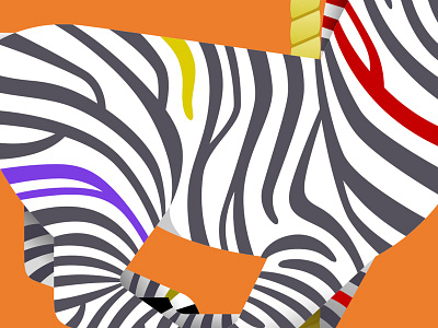 Zebra carousel illustration sketch app stripes vector zebra