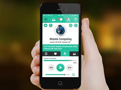 Dabcc Radio 2x dabcc radio iphone ui podcast ui ui design