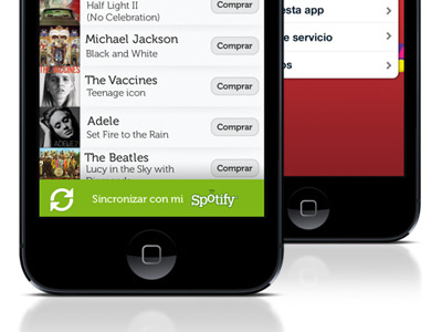 FM music player app cd ios music red soda ui ux vinyl