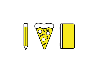 Wednesday design battle notebook pencil pizza workhorse