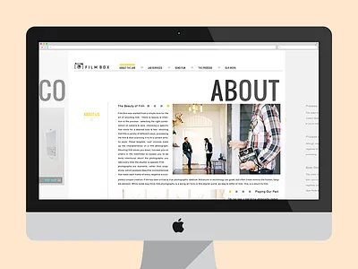 Film Box Website film icon logo nashville typography vector vintage