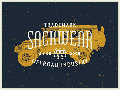 Sackwear Poster poster promotional texture truck type