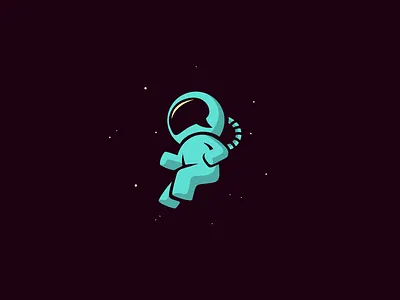Moonbase astro astronaut chat cosmos earth illustration logo moon planet space speech star