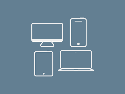Tech Icons blue glyphs icons sketch tech