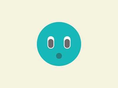 Ohhh character circle cute emote face flat icon illustration soft