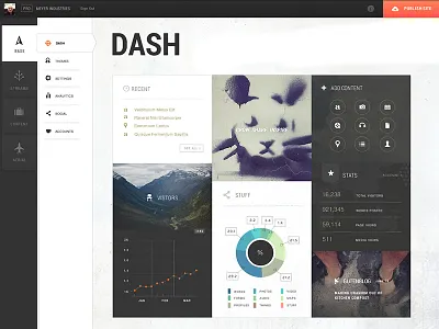 Gutensite 2.0 Dashboard Update admin cms control panel dashboard gutensite ui ux