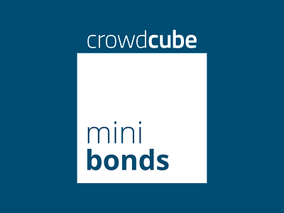 Mini Bond Logo blue box cube logo square white