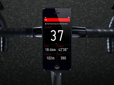 Cyclee app cycling ios iphone monitor sport ui