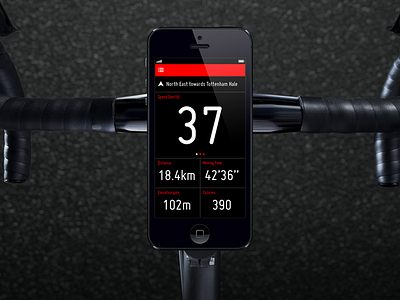 Cyclee app cycling ios iphone monitor sport ui