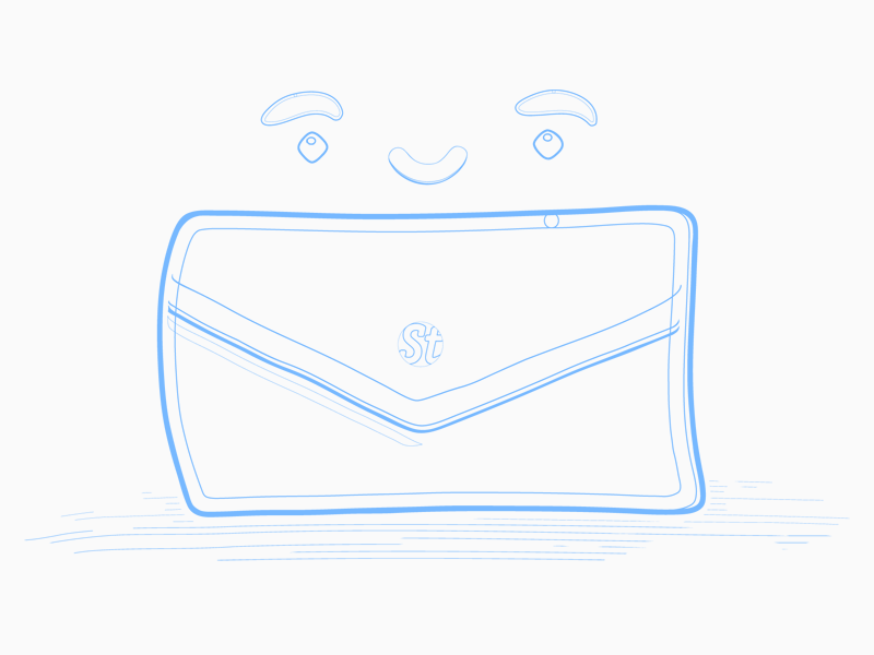 Curious Mail animated artwork character email gif illustration letter line mail mascot signup storry