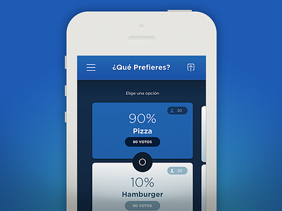 Que prefieres Options app blue options questions ui